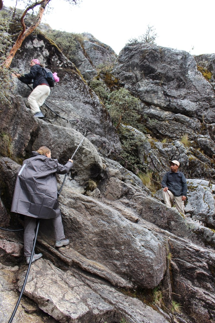 2ème passage abrupt avec roche mouillée