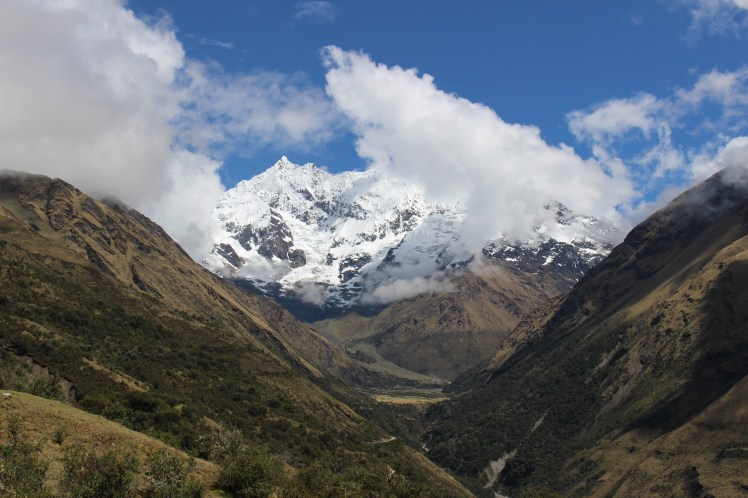 Vue sur le sommet du Salkantay - jour 1