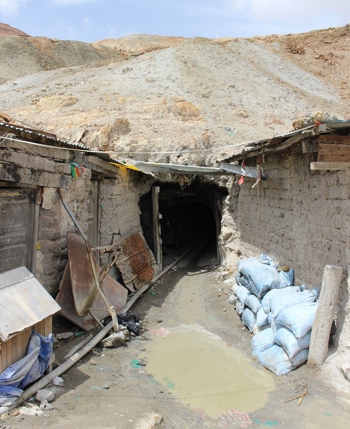 L'entrée de la mine