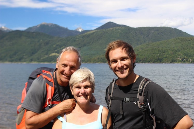 Flavien et ses parents à Playa Blanca
