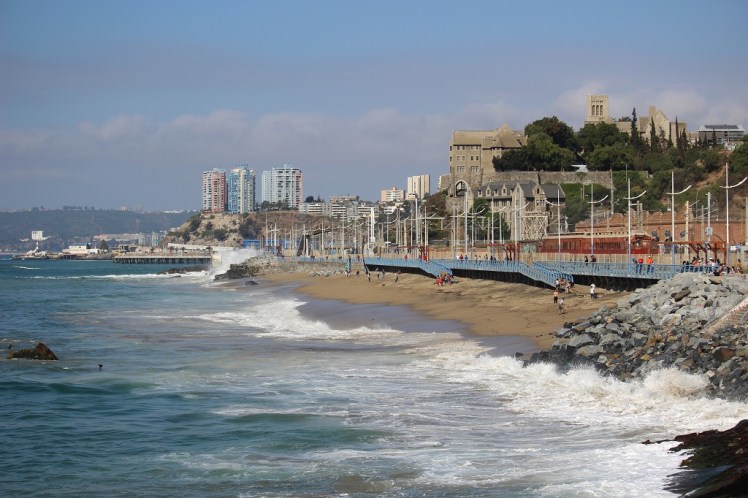 Promenade le long du Pacifique