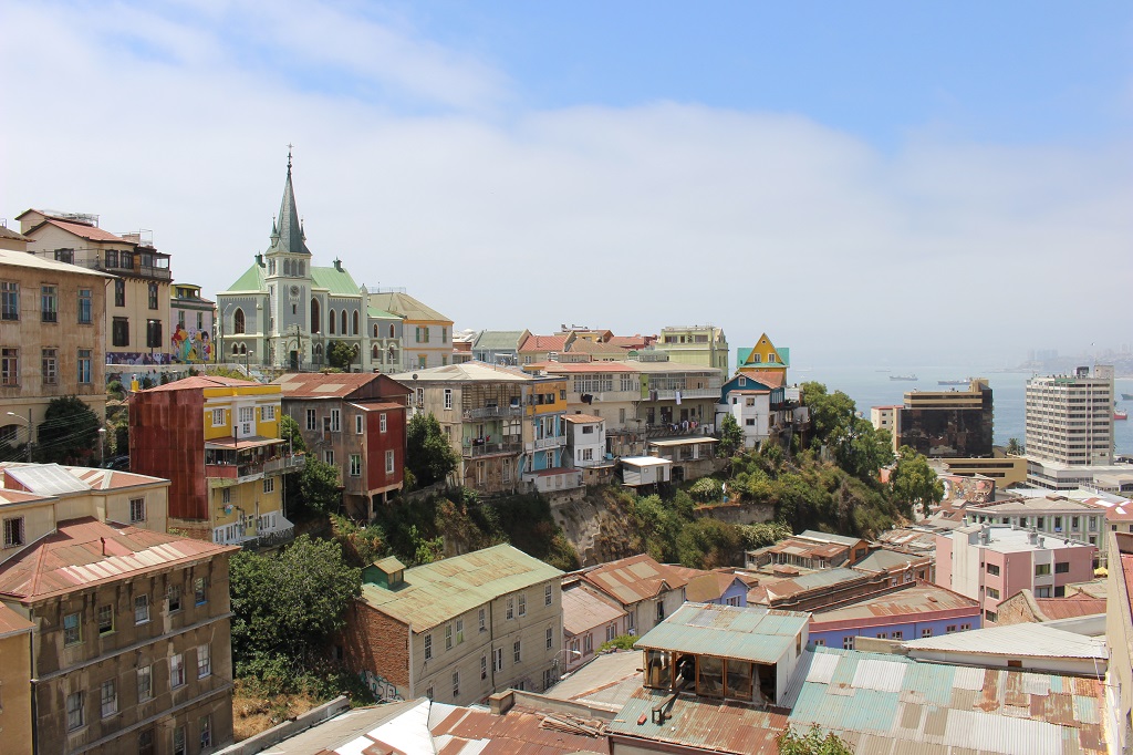 Autocollant Décalcomanie Vinyle Valparaíso Chili - Skyline Et Monuments - Design Découpé - Marque IYVM - Neuf
