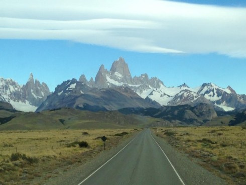Arrivée en bus sur El Chaltén